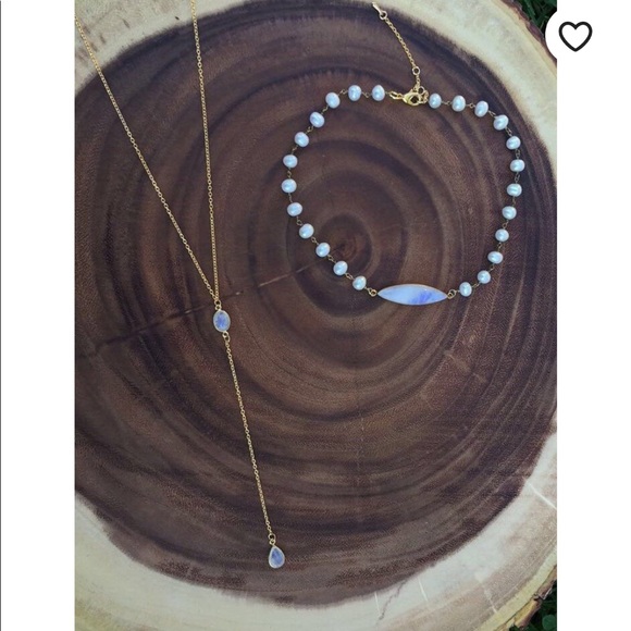 Gemstone Lariat Necklace - Picture 2 of 4